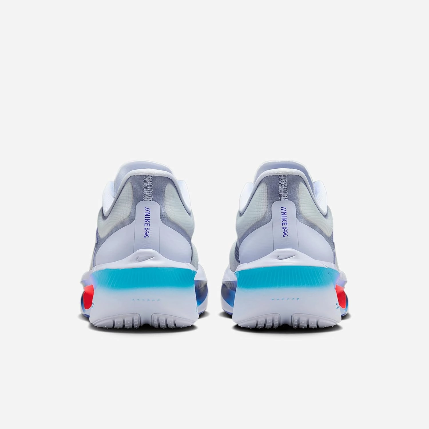 Nike Zoom Fly 6 Women's Road Racing Shoes (FN8455-004, Ghost/Football Grey/Blue Lightning/Blue Void)