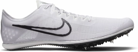 Nike Zoom Mamba 6 Track & Field Distance Spikes, 4.5, White/Black