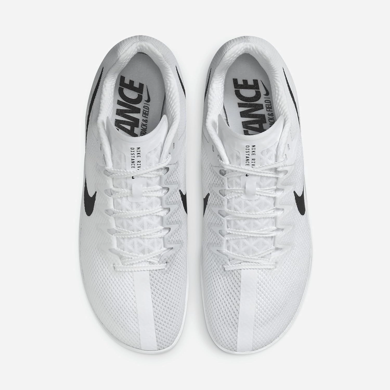 Nike Zoom Rival Track & Field Distance Spikes (FZ9653-100, White/Metallic Silver/Black)