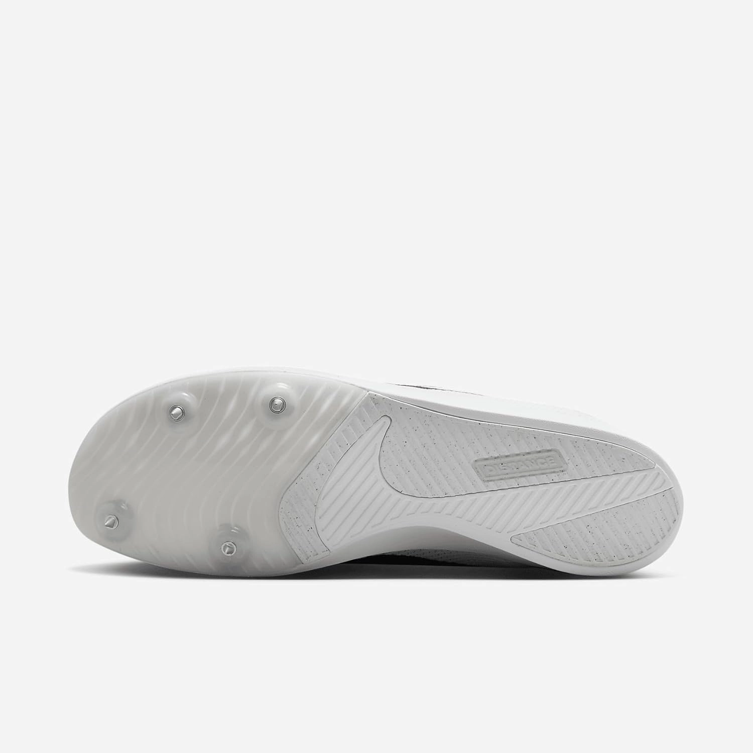 Nike Zoom Rival Track & Field Distance Spikes (FZ9653-100, White/Metallic Silver/Black)