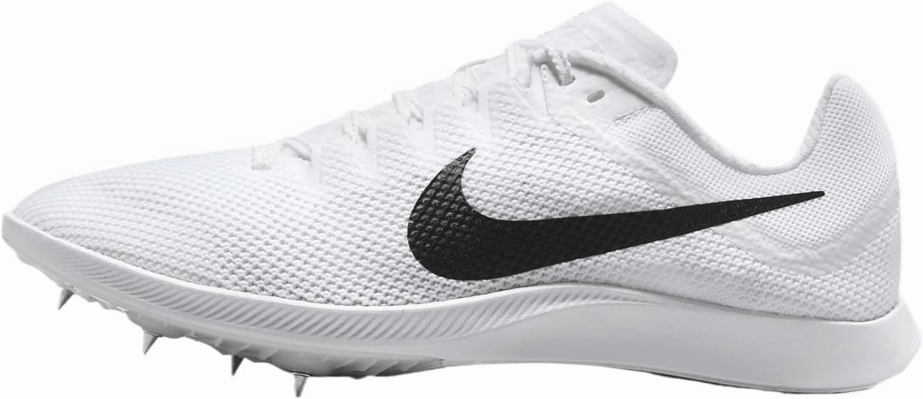 Nike Zoom Rival Track & Field Distance Spikes (FZ9653-100, White/Metallic Silver/Black)