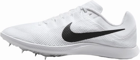 Nike Zoom Rival Track & Field Distance Spikes (FZ9653-100, White/Metallic Silver/Black)