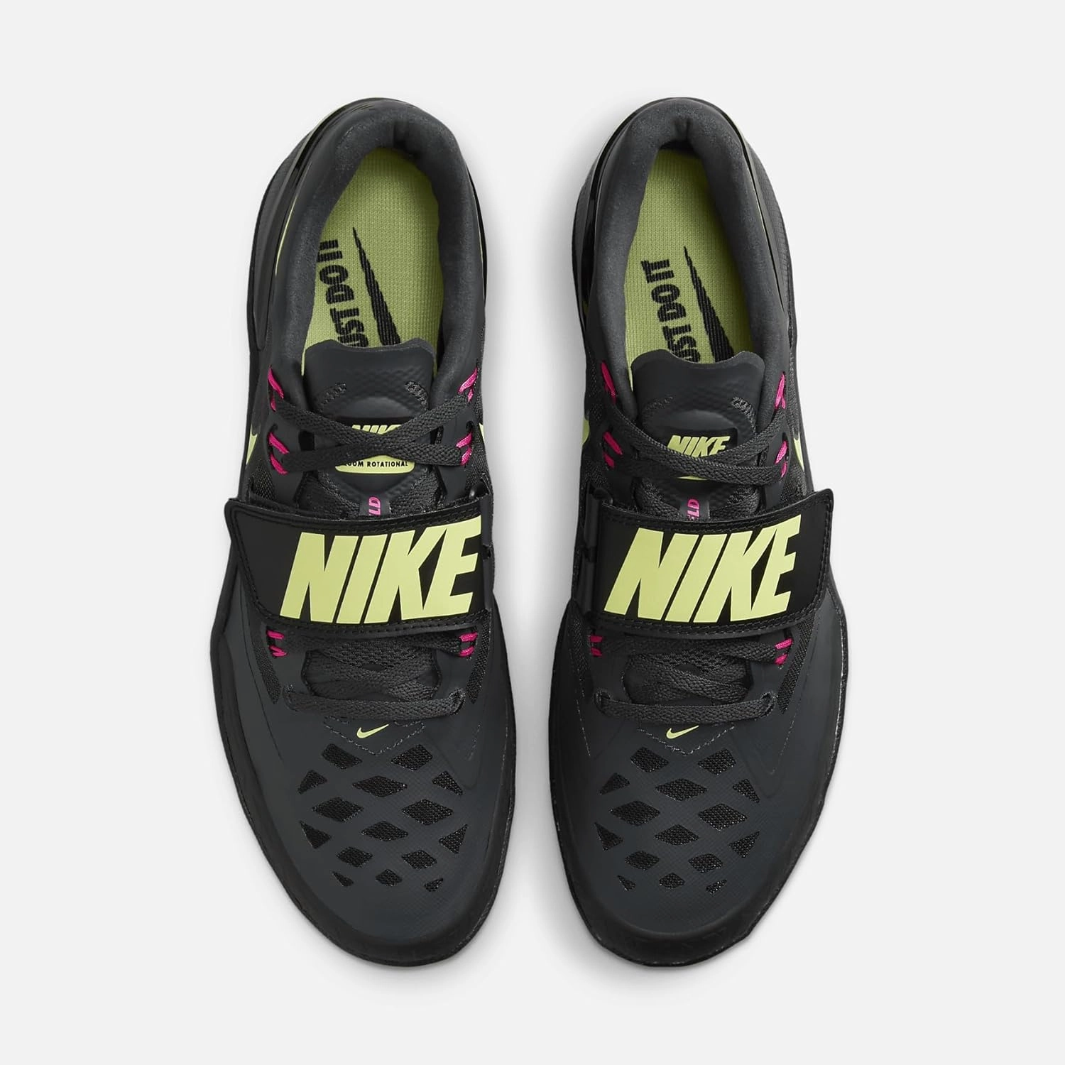 Nike Zoom Rotational 6 Track & Field Throwing Shoes (685131-004, Anthracite/Black/Light Lemon Twist/Fierce Pink)