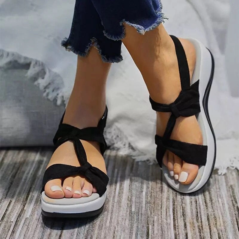 OCW Women Orthopedic Sandals Ankle Strap Shock-resistance Elegant Summer Vacation