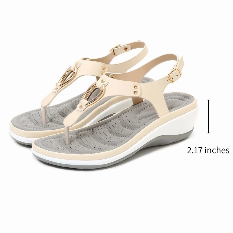 OCW Women Orthopedic Sandals Breathable Thick-soled Wedges Summer Flip Flops