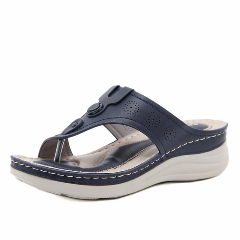 OCW Women Vintage Flip-flops Waterproof Wedge Orthopedic Sandals