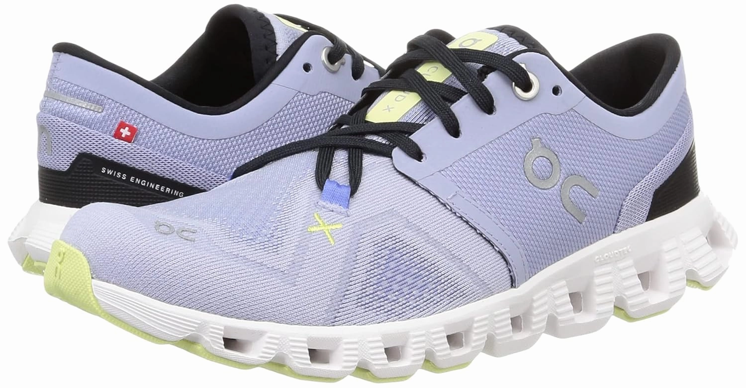 On Cloud X 3 Women's Running Shoes, Nimbus | White, 22.0 cm