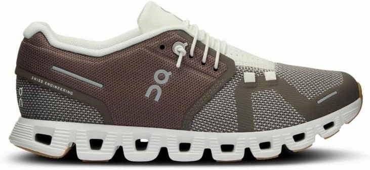 On Women's Cloud 5 Combo Running Shoes, Ash/Ivory, 6 US