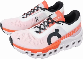 On Women's Cloudmonster 2 Running Shoes, Undyed/Flame, 8.5 US