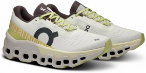 On Women's Cloudmonster 2 Running Shoes, Undyed/Zest, 6.5 US