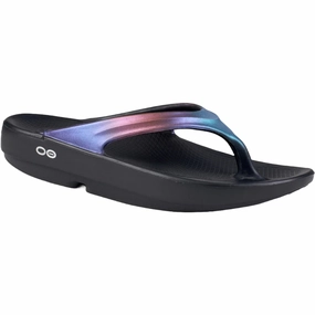 Oofos Oolala Luxe Sandel - Midnight Spectre Shoes Oofos Women
