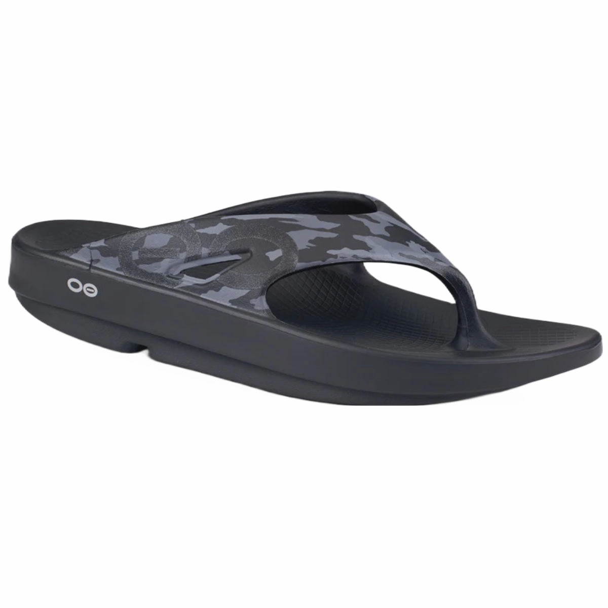 OOfos Unisex Original Sport Sandal - Black Camo Shoes Oofos Women