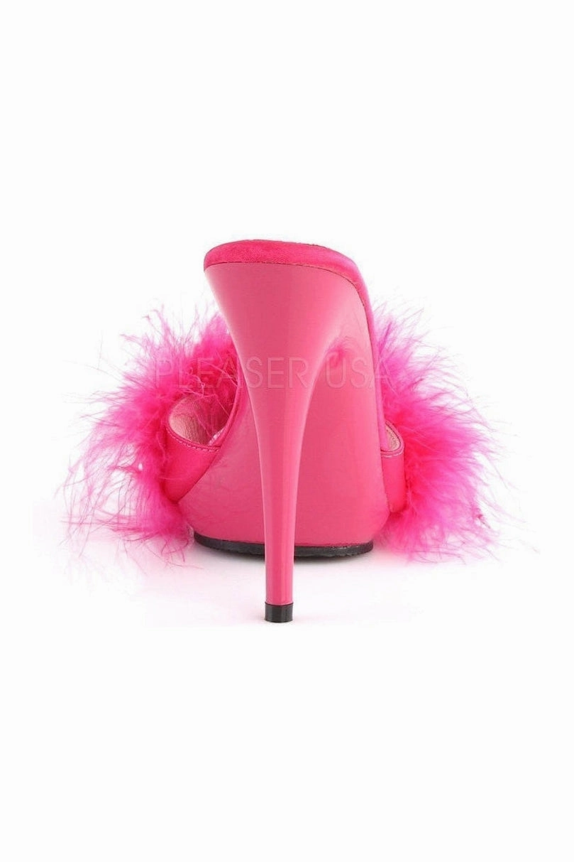 POISE-501F Slide | Fuschia Genuine Satin