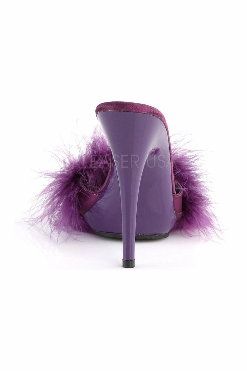 POISE-501F Slide | Purple Genuine Satin