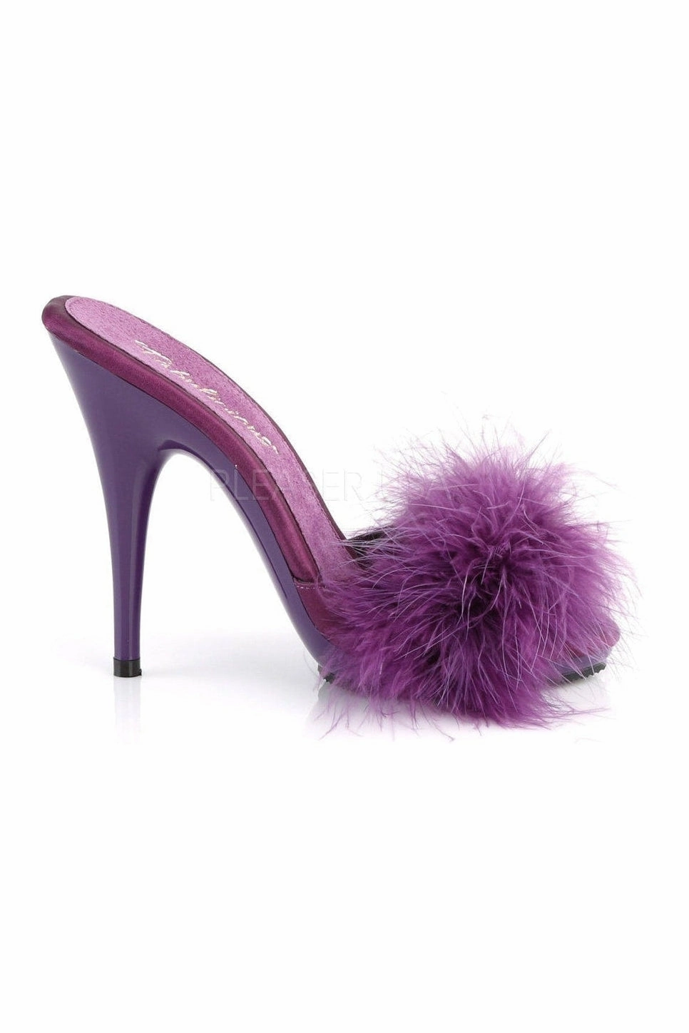 POISE-501F Slide | Purple Genuine Satin