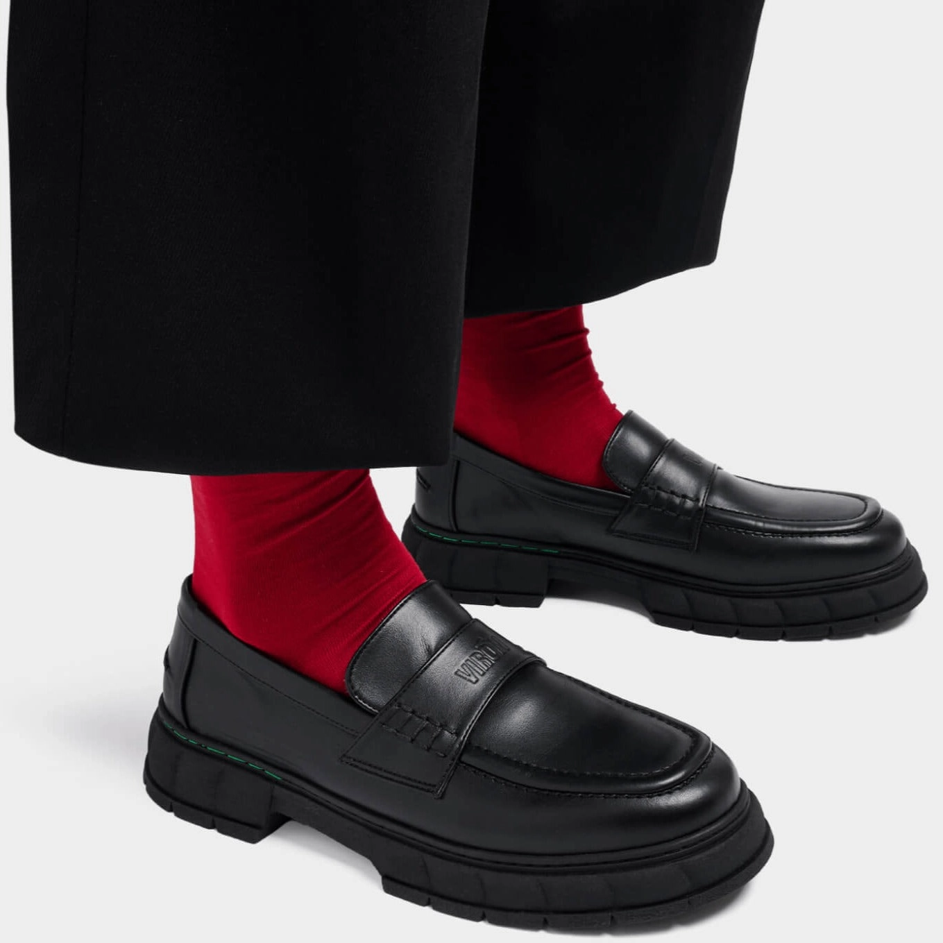 Progress Loafer in Black Apple Leather from Virn