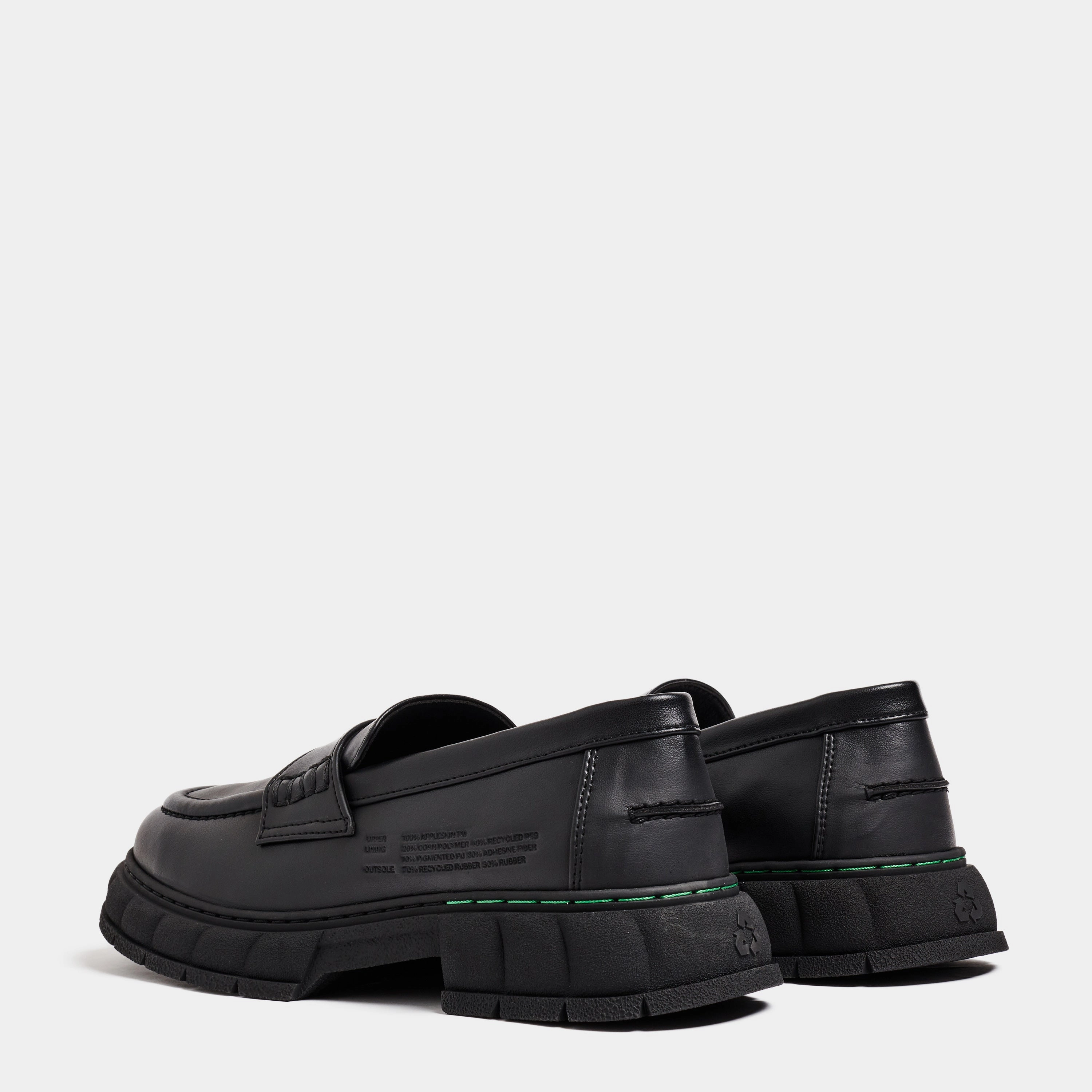 Progress Loafer in Black Apple Leather from Virn