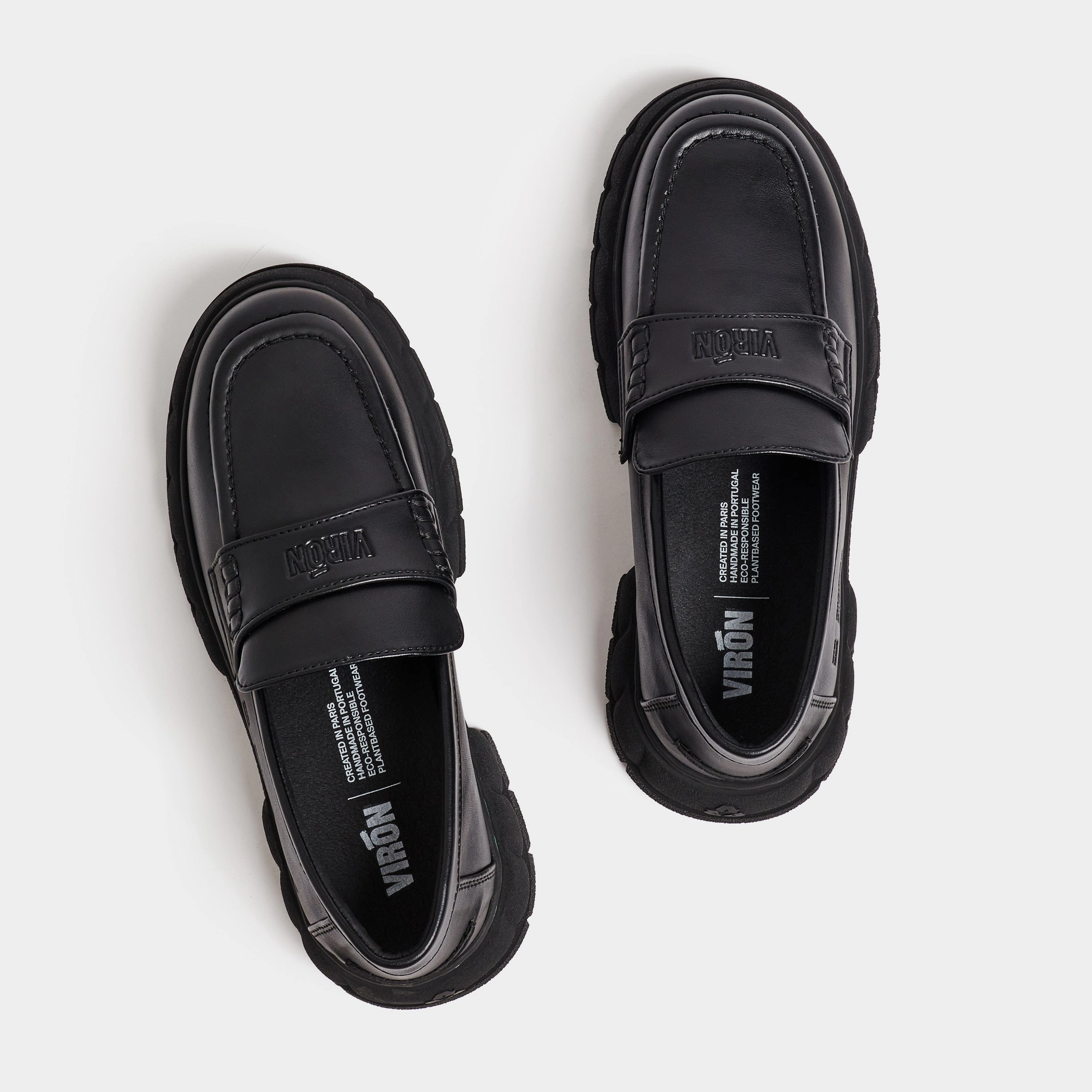 Progress Loafer in Black Apple Leather from Virn