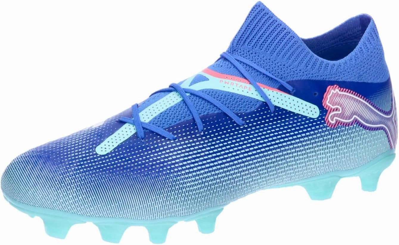 PUMA Unisex Future 7 Pro Fg/Ag Soccer Shoe, Bluemazing PUMA White Electric Peppermint, 8