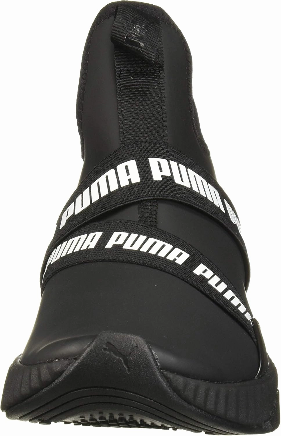 PUMA Womens Defy Mid Matte Sneaker - Black White