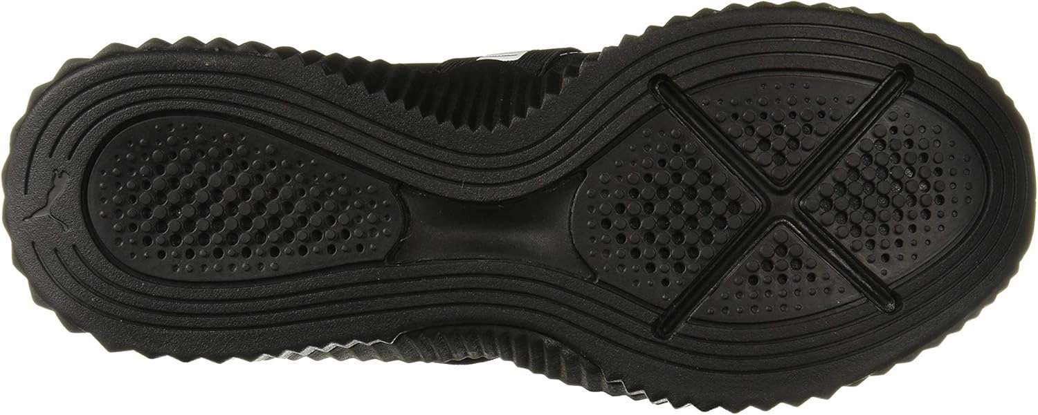 PUMA Womens Defy Mid Matte Sneaker - Black White