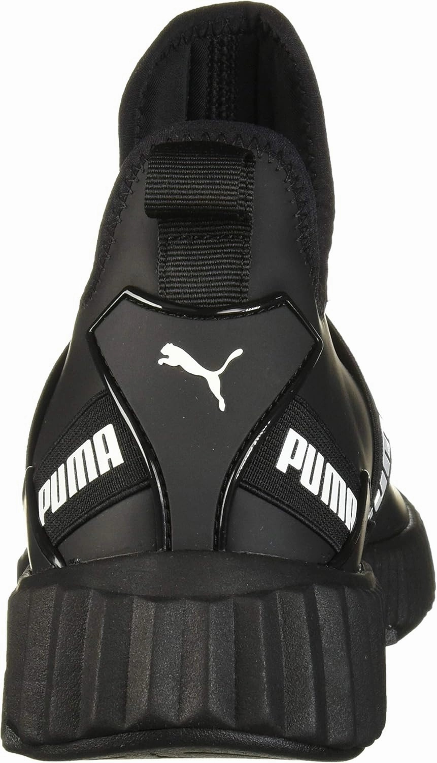 PUMA Womens Defy Mid Matte Sneaker - Black White