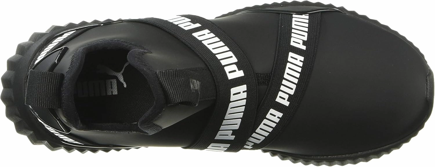 PUMA Womens Defy Mid Matte Sneaker - Black White