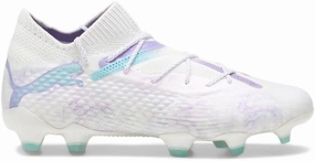 PUMA Womens Future 7 Ultimate Brilliance Firm GroundArtificial Ground Soccer Cleats Cleated, Firm Ground - White - Size 8.5 M