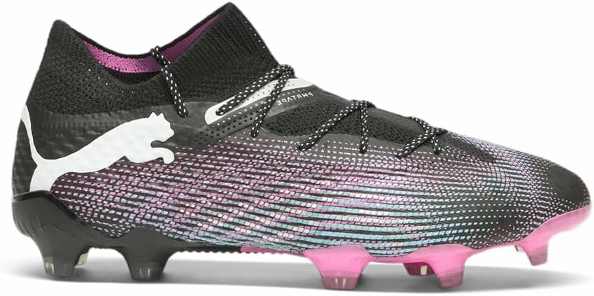 Puma Womens Future 7 Ultimate Firm GroundArtificial Ground Soccer Cleats Cleated, Firm Ground - Black - Size 8.5 M, 10770104