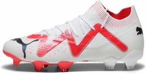 PUMA Womens Future Ultimate Firm Ground/Ag Soccer Cleats Cleated, Firm Ground - White - Size 8.5 M