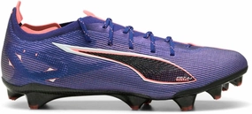 PUMA Womens Ultra 5 Carbon Firm Ground Soccer Cleats Cleated - Blue - Size 5.5 M