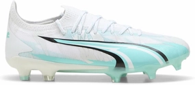 Puma Womens Ultra Ultimate Rush Firm GroundArtificial Ground Soccer Cleats - White - Size 9 M