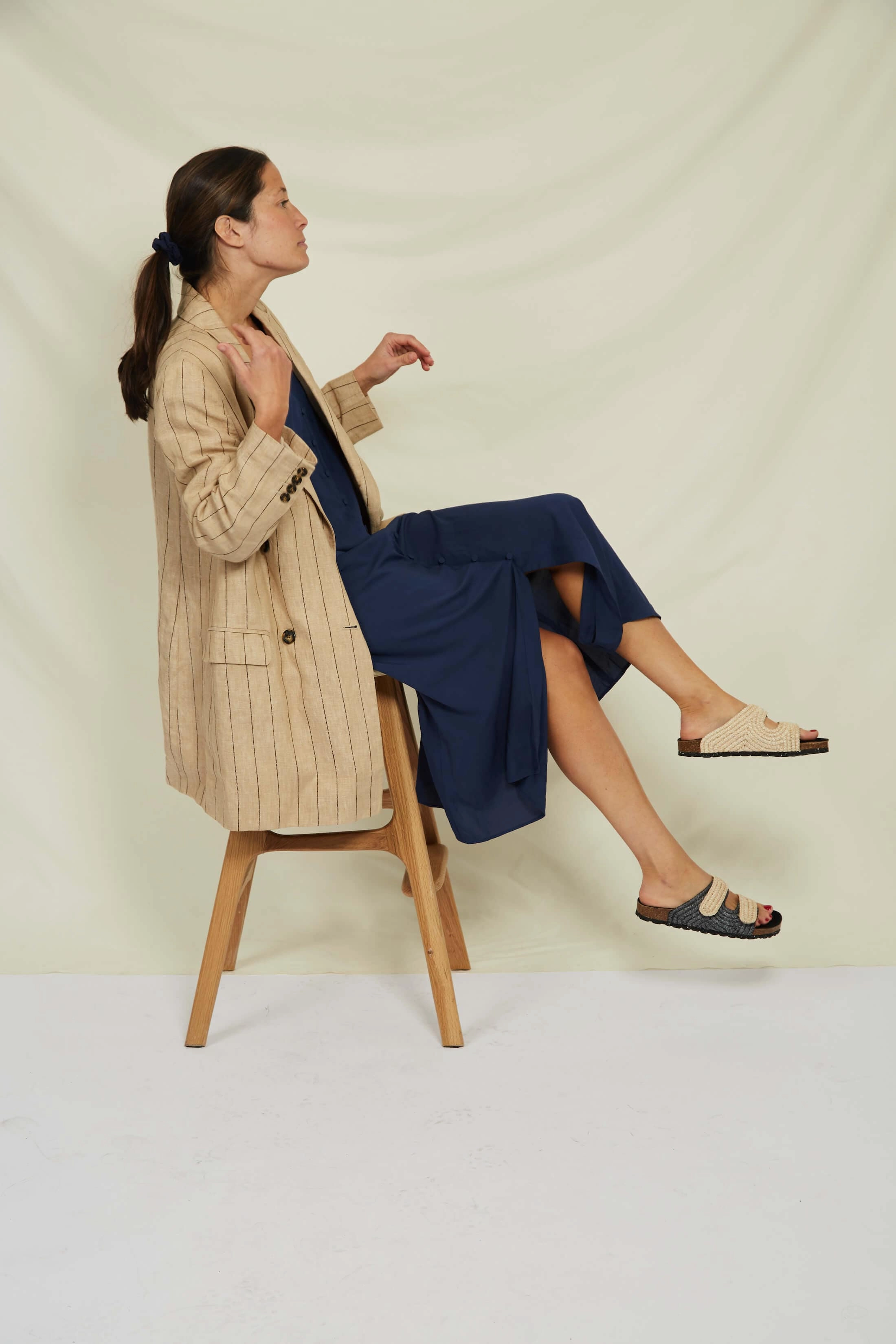 Rafia Sandals | Natural & Black