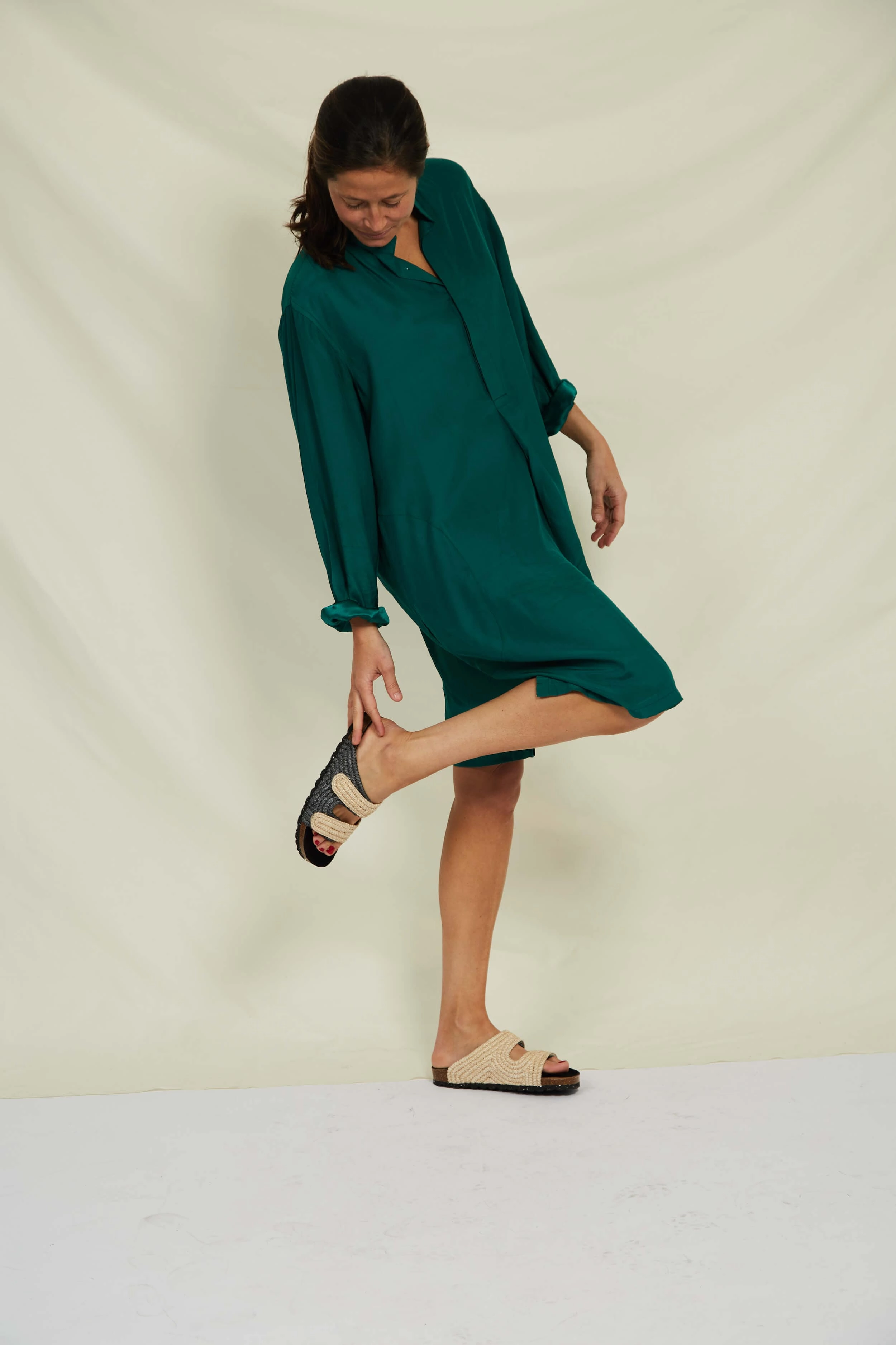 Rafia Sandals | Natural & Black