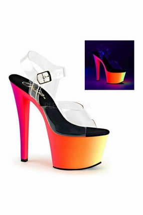 RAINBOW-308UV Platform Sandal  | Clear Vinyl