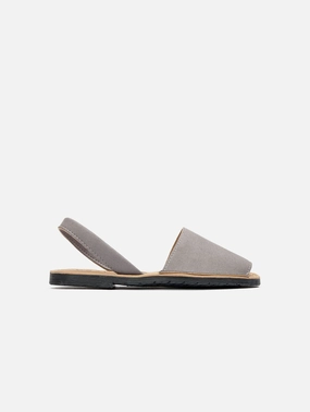 Rambu Women's Vegan Suede Menorcan Sandals | Grey