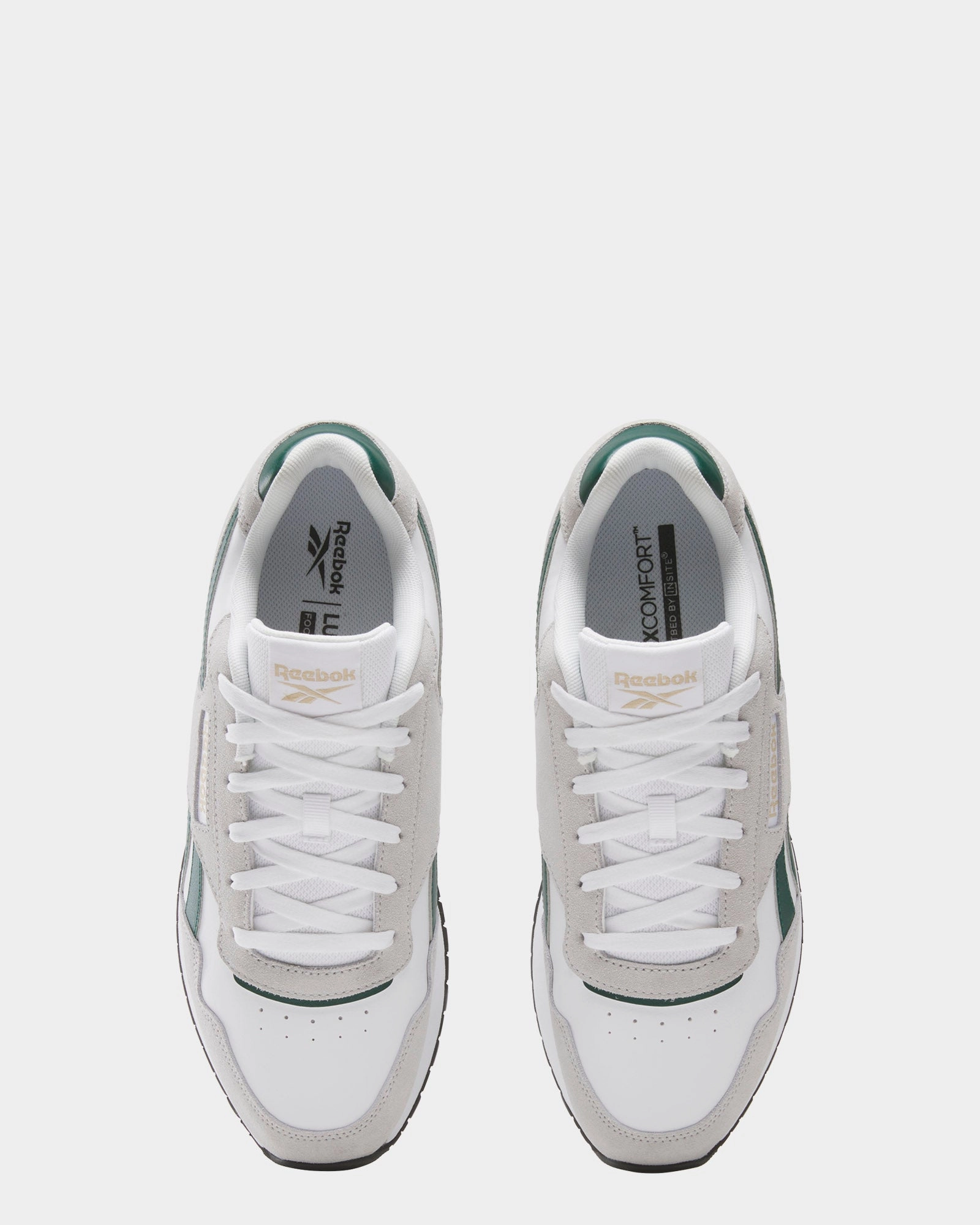 Reebok Glide White/Collegiate Green/Grey