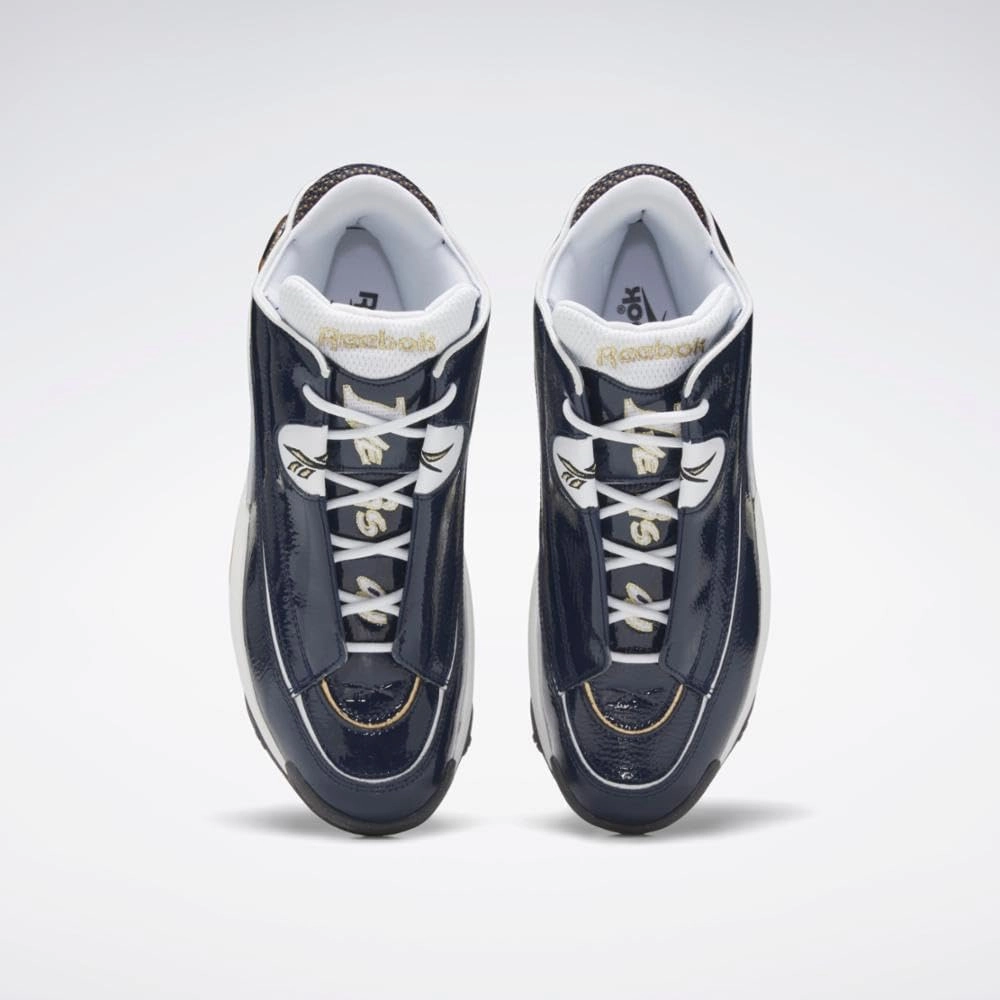 Reebok Mens The Answer DMX Faux Leather Fitness Basketball Shoes