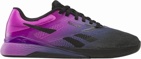 Reebok Women's Low-Top Sneakers, Black Twilight Purple Rave, 9.5