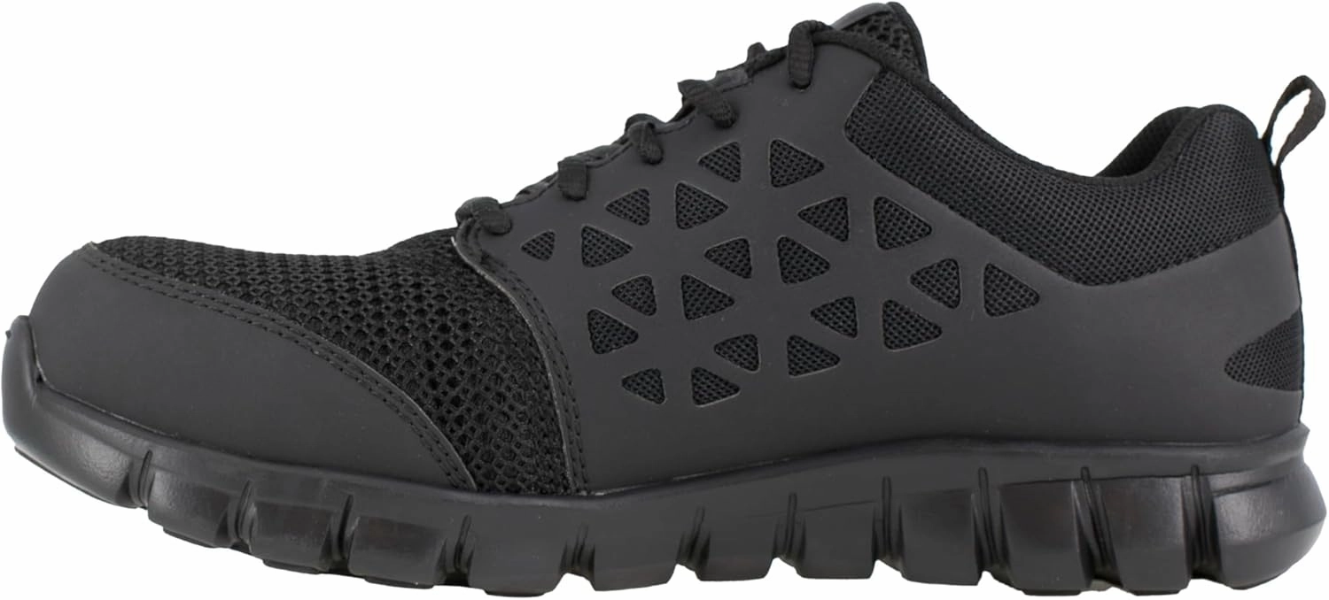 Reebok Women's Rb051 Sublite Cushion Safety Toe Athletic Work Shoe Olive Green