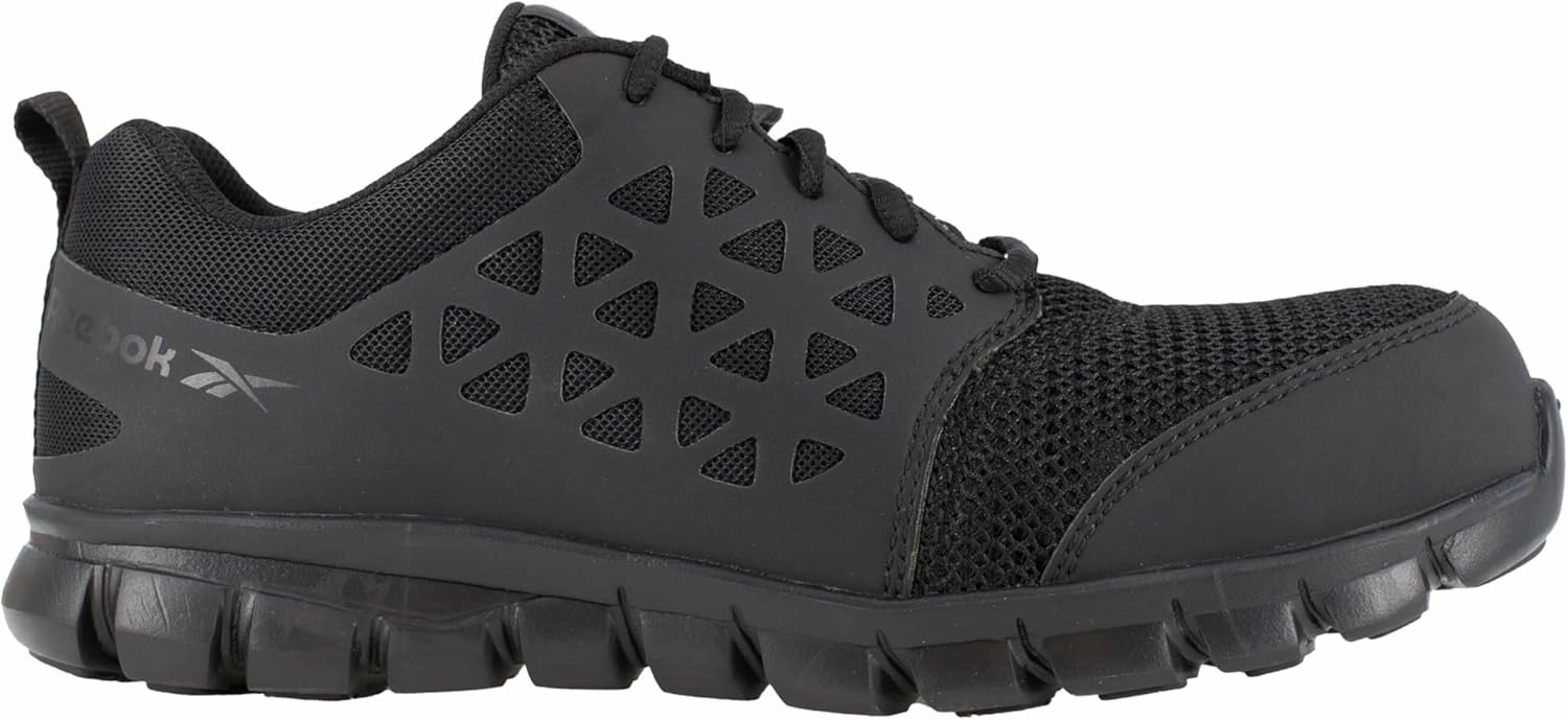 Reebok Women's Rb051 Sublite Cushion Safety Toe Athletic Work Shoe Olive Green