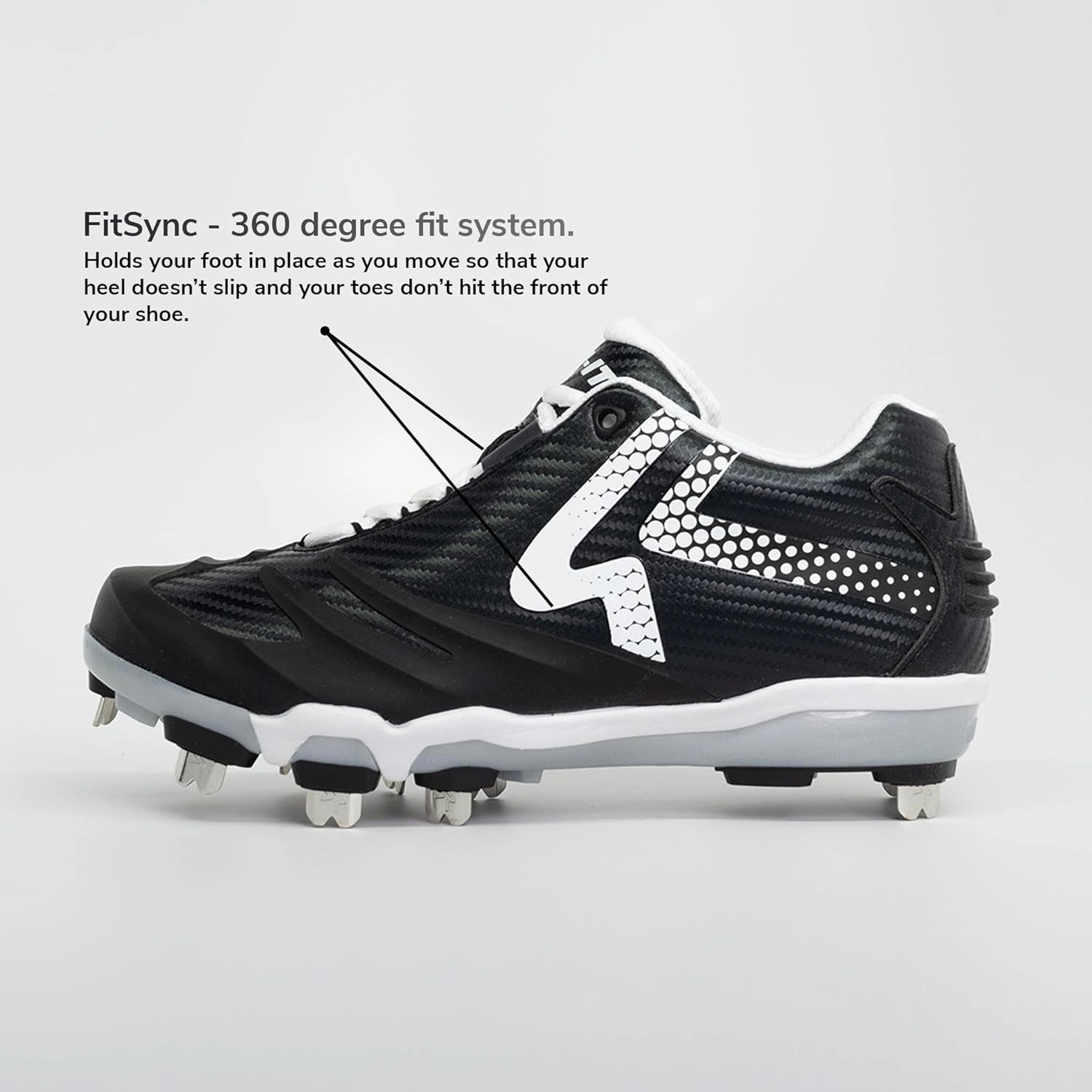 RIP-IT SwiftStep Ringor Pro Metal Spike Softball Shoes