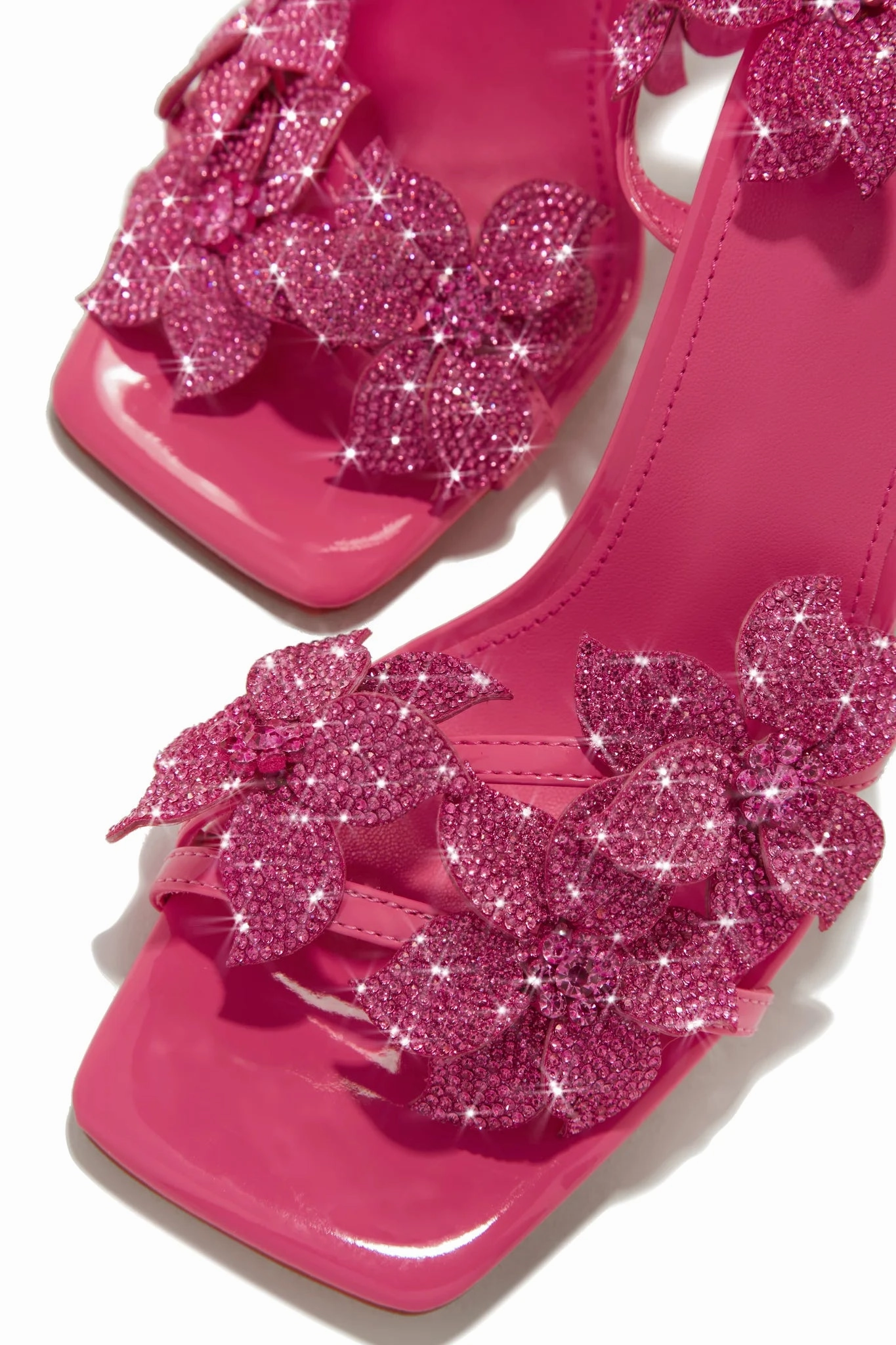 Romi Flower Heels-Pink