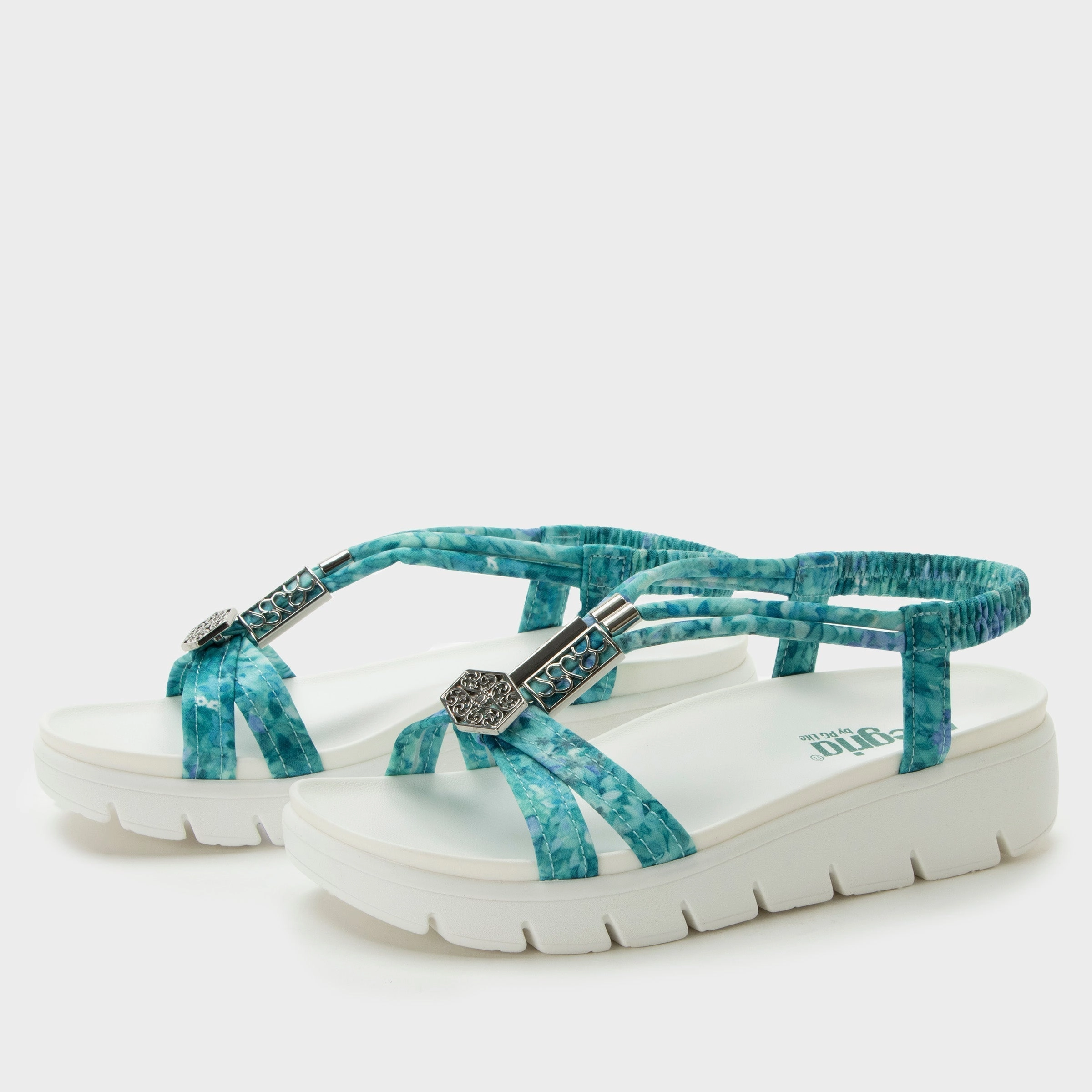 Roz Aqua Flora Sandal