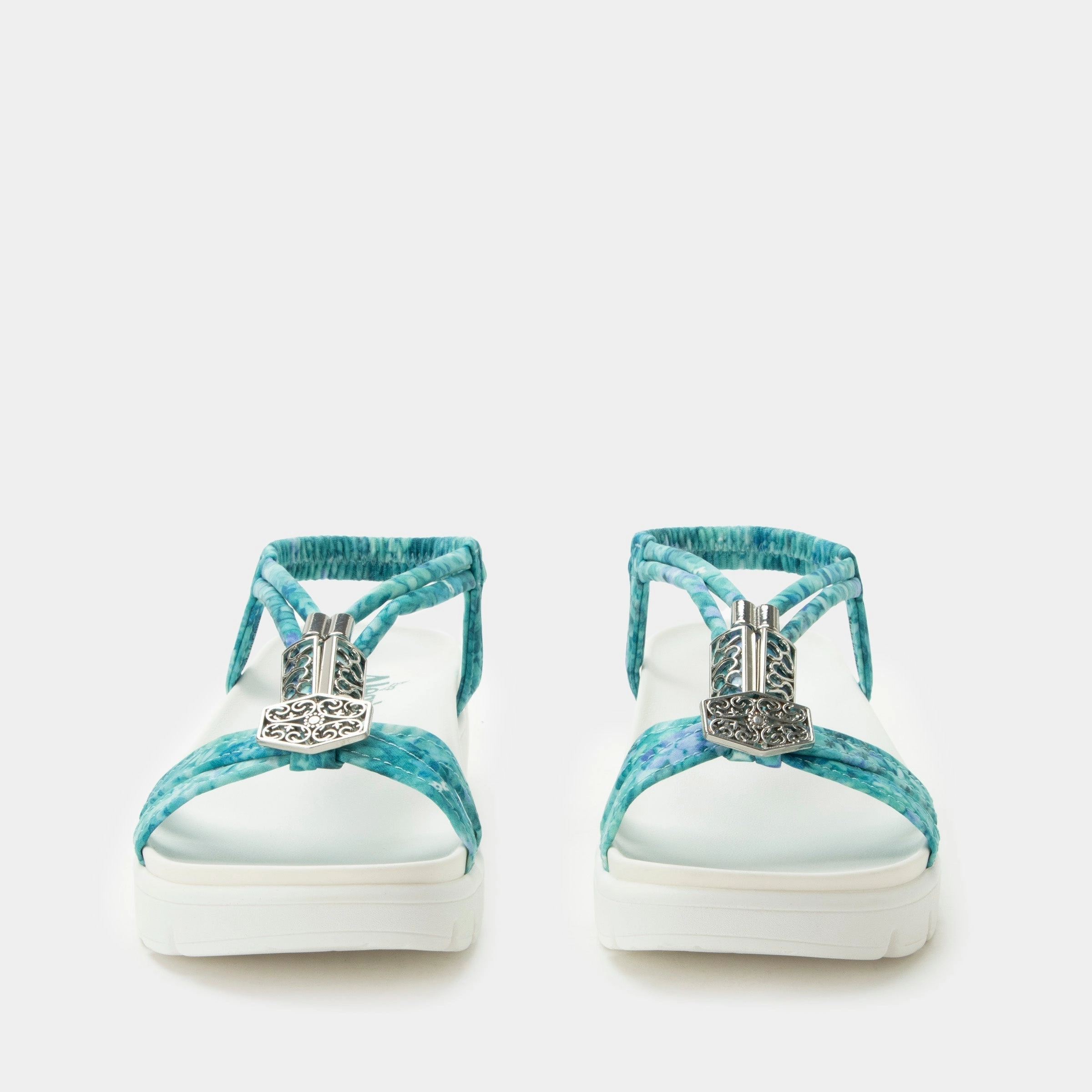 Roz Aqua Flora Sandal