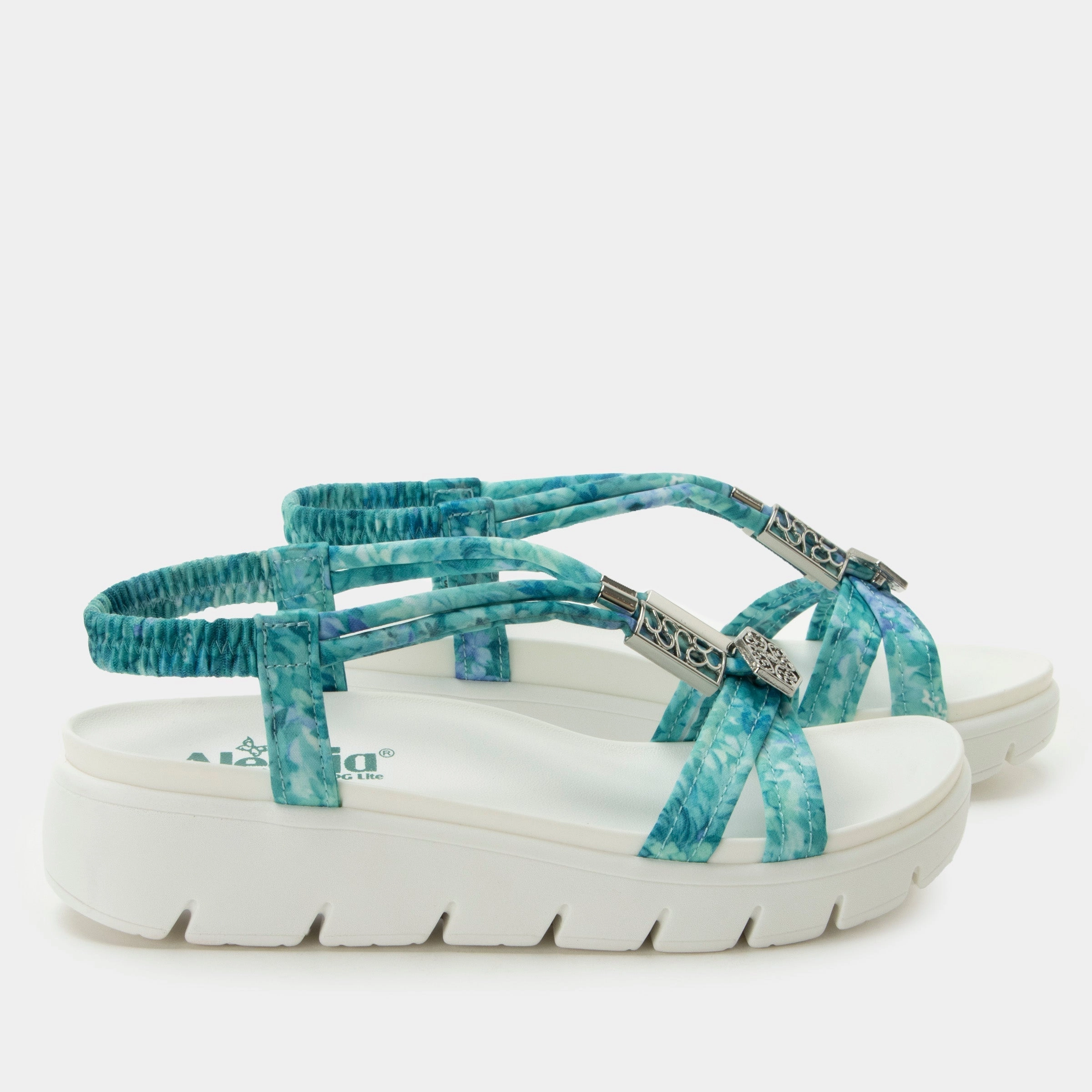 Roz Aqua Flora Sandal