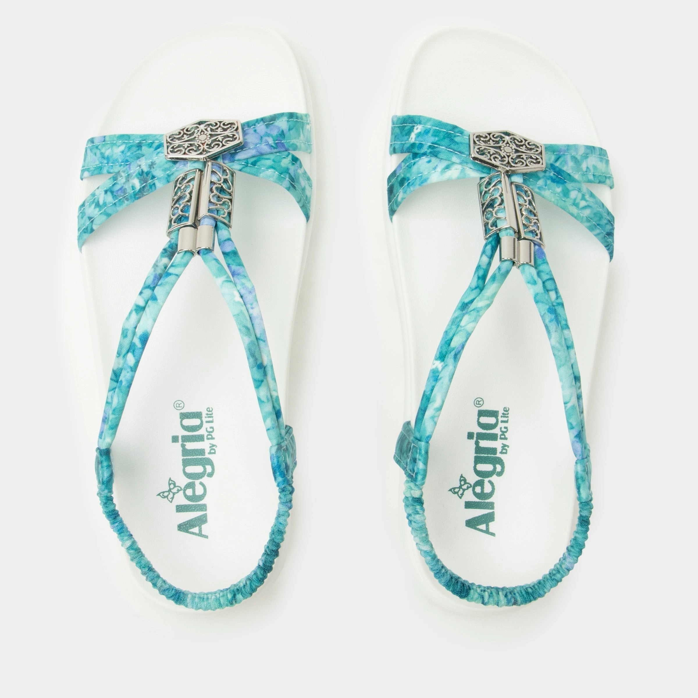 Roz Aqua Flora Sandal