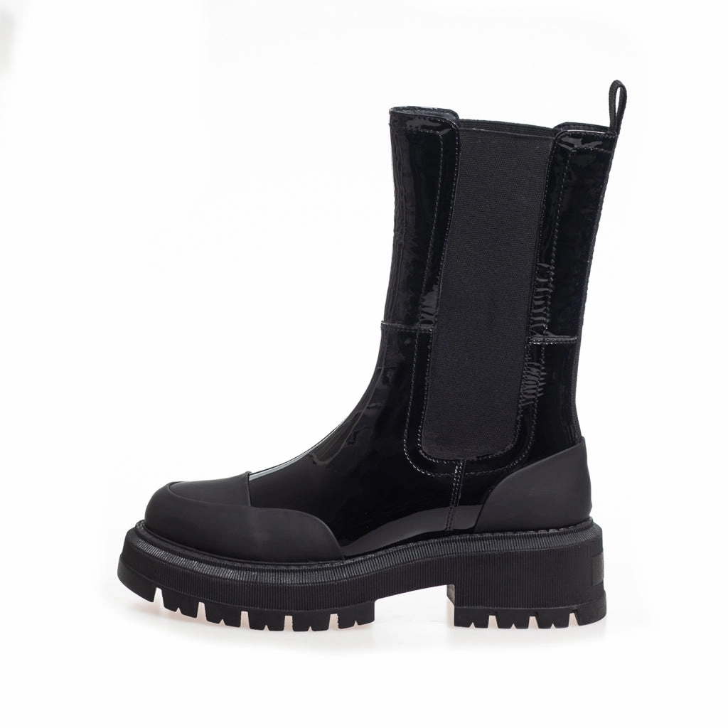 SALLY GIRL PATENT - BLACK PATENT