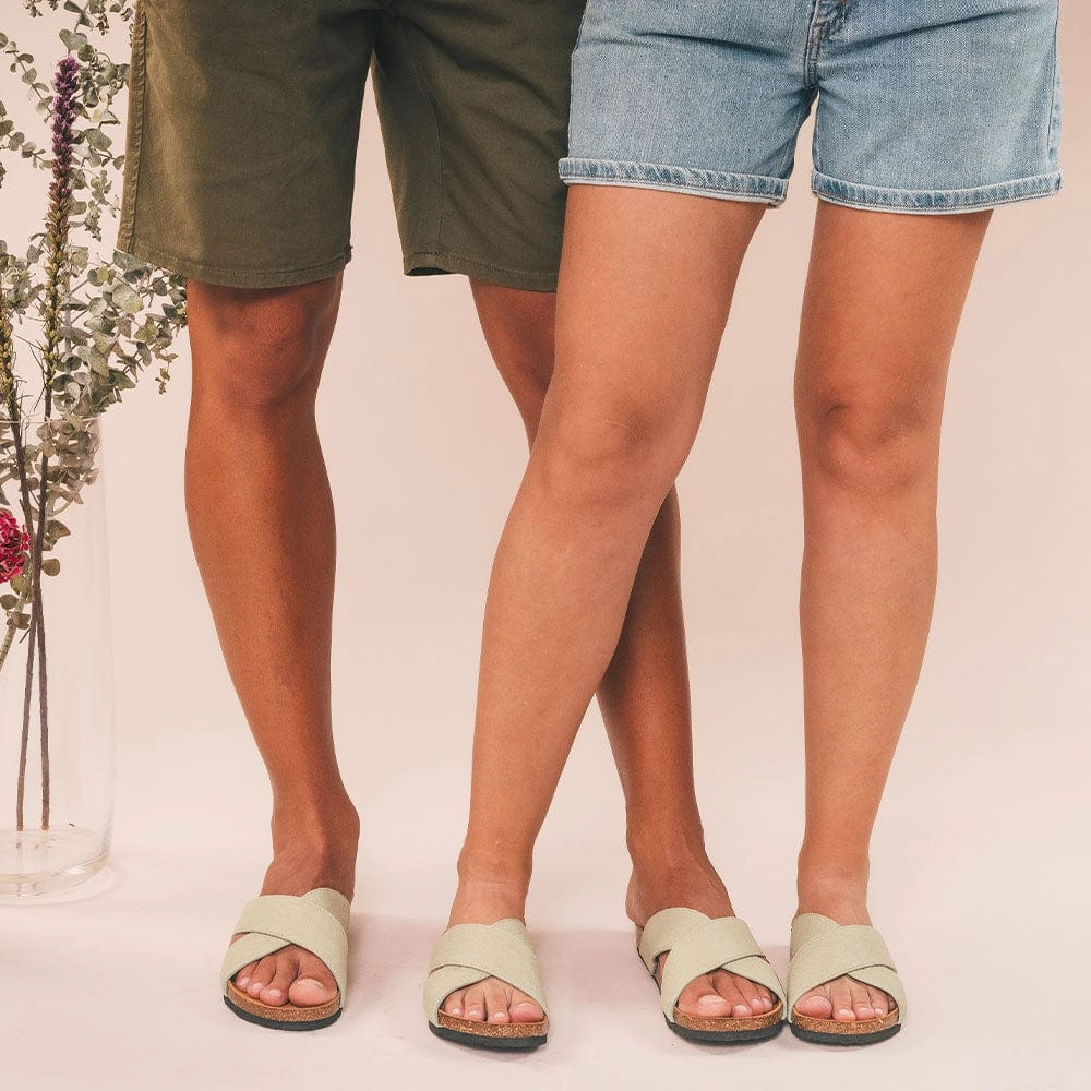 Samui Unisex Piatex Vegan Leather Sandals | Green