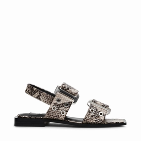 Saria-E Sandal LT. BEIGE SNAKE